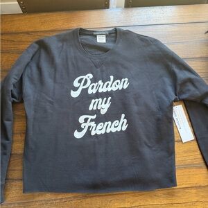 “ Pardon My French” Graphic Sweatshirt from Ullusimonstudio